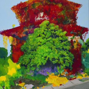 Uryu Tsuyoshi “A green house -Dye vividly-” 2012