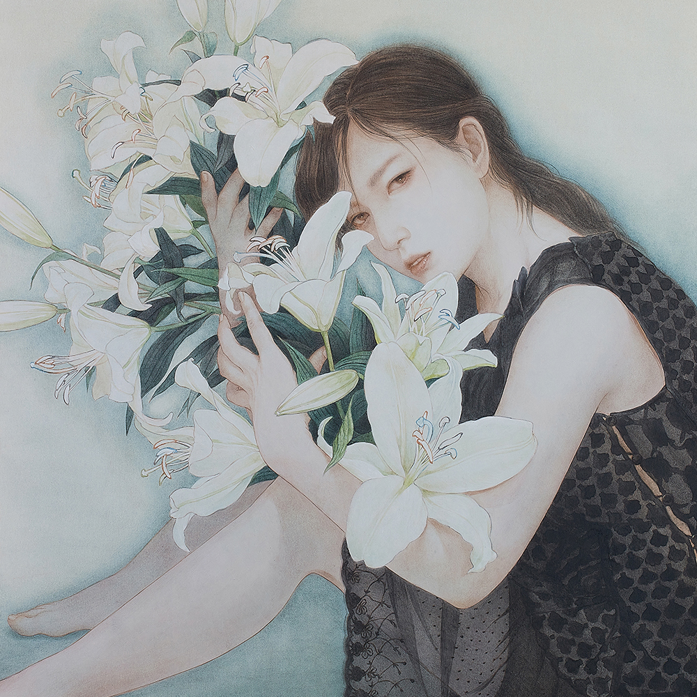 岡本 東子 “白い花” 2020